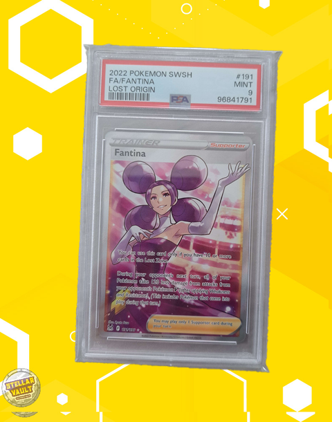 Pokemon Lost Origin FA Fantina PSA 9 Graded Slab