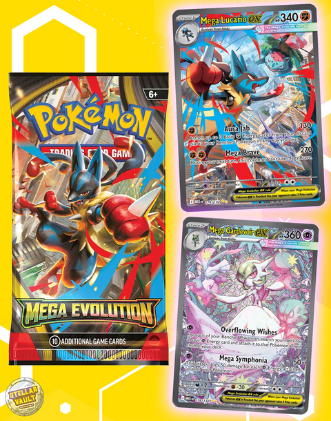 Pokemon Mega Evolution Booster Pack Stellar Vault Pokemon Mega Evolution Booster Pack Stellar Vault