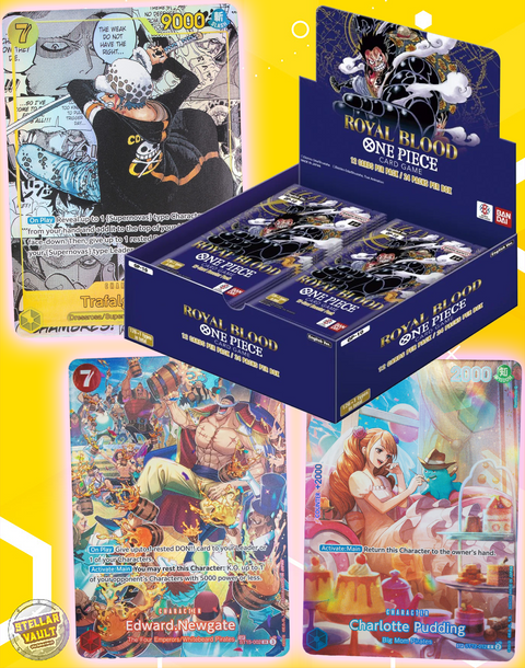 One Piece OP-10 Royal Bloodlines Booster Box Stellar Vault One Piece OP-10 Royal Bloodlines Booster Box Stellar Vault