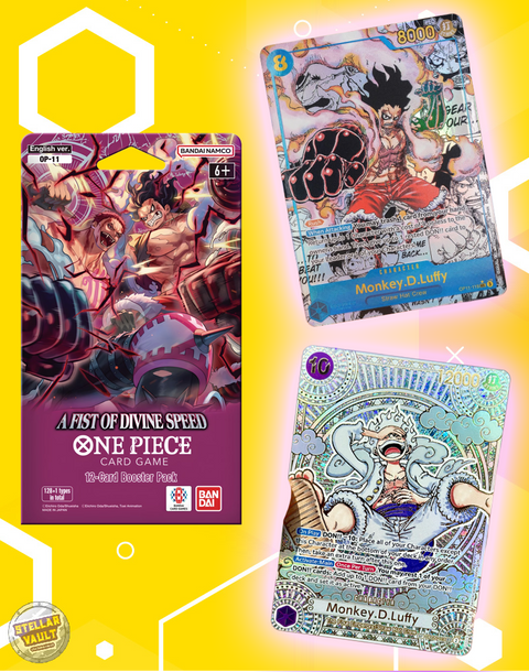 One Piece OP-11 A Fist of Divine Speed Blister Pack