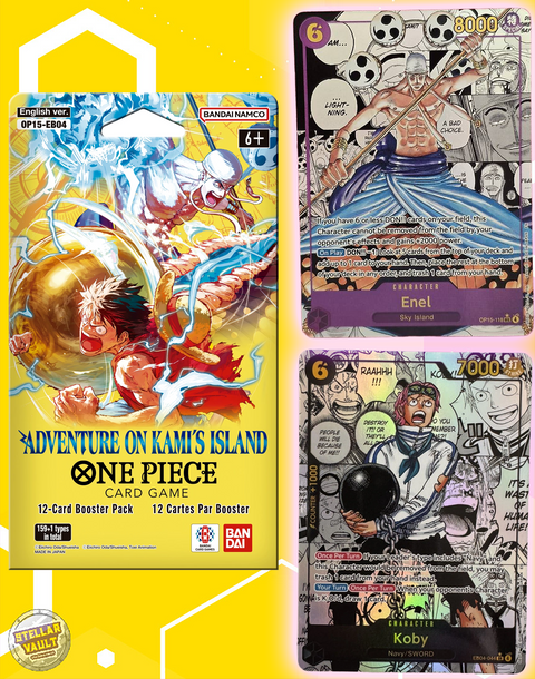 One Piece OP-15 EB-04 Adventure on Kami's Island Blister Pack