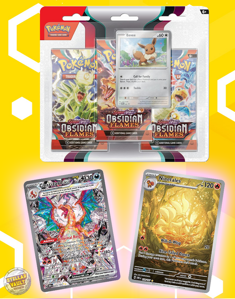 Pokemon Scarlet & Violet Obsidian Flames 3-Pack Blister (Eevee)