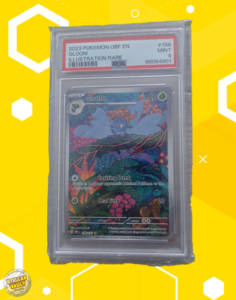 Pokemon Obsidian Flames Gloom Illustration Rare PSA 9 Graded Slab