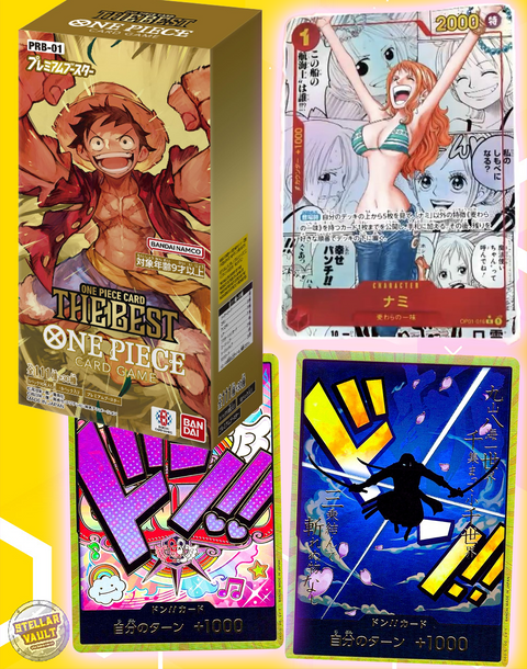 One Piece PRB-01 The Best Japanese Booster Box Stellar Vault One Piece PRB-01 The Best Japanese Booster Box Stellar Vault