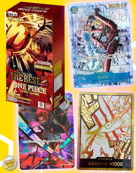 One Piece PRB-02 The Best Volume 2 Japanese Booster Box Stellar Vault One Piece PRB-02 The Best Volume 2 Japanese Booster Box Stellar Vault