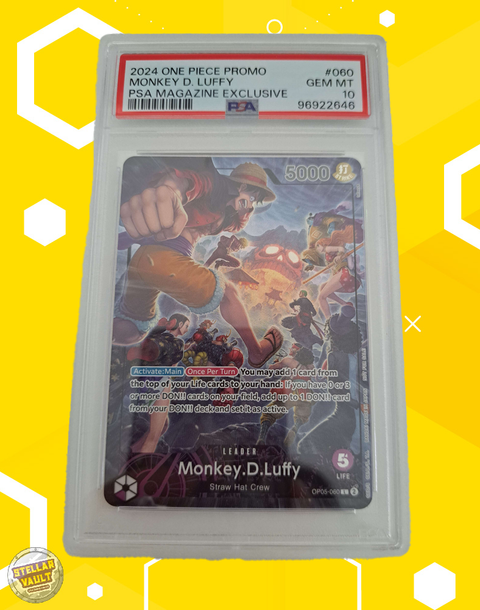 One Piece PSA Magazine Exclusive Promo Monkey D Luffy PSA 10 Graded Slab