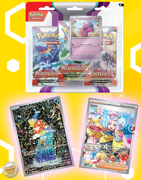 Pokemon Scarlet & Violet Paldea Evolved 3-Pack Blister (Tinkatink)