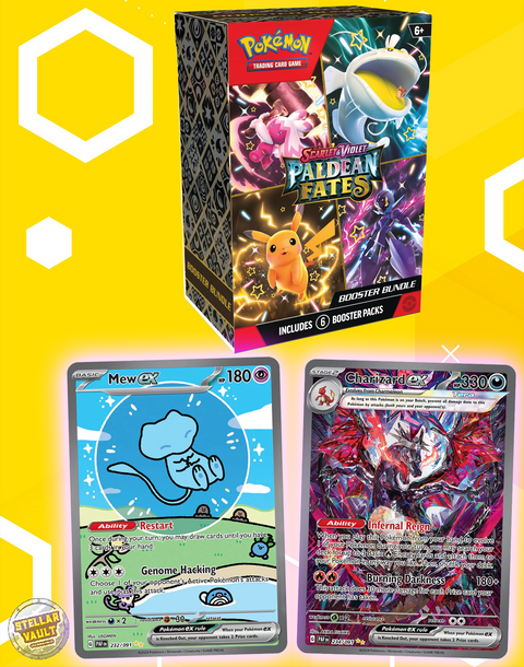 pokemon scarlet & violet paldean fates booster pack Pokemon Scarlet & Violet Paldean Fates Booster Bundle – Stellar Vault