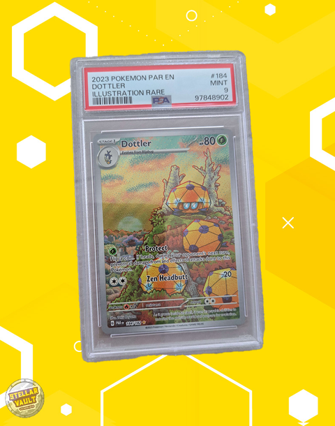 Pokemon Paradox Rift Dottler Illustration Rare PSA 9 Graded Slab