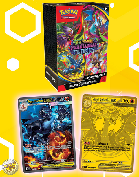 Pokemon Mega Evolution Phantasmal Flames Booster Bundle