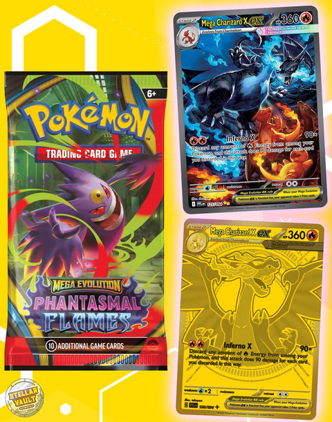 Pokemon Mega Evolution Phantasmal Flames Booster Pack