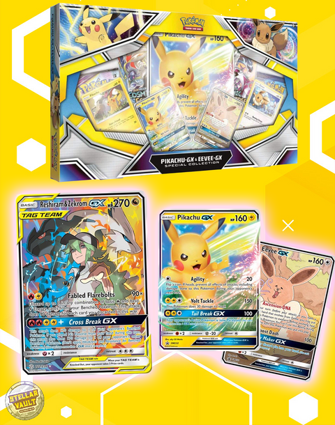 Pokemon Sun & Moon Eevee GX & Pikachu GX Special Collection Box