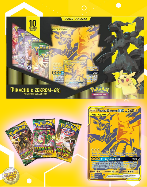 Pokemon Tag Team Pikachu & Zekrom GX Premium Collection