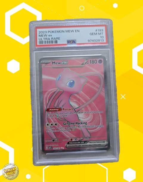 Pokemon 151 Ultra Rare Mew EX PSA 10 Graded Slab