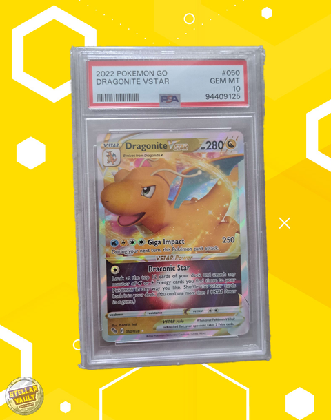 Pokemon GO Dragonite VStar PSA 10 Graded Slab