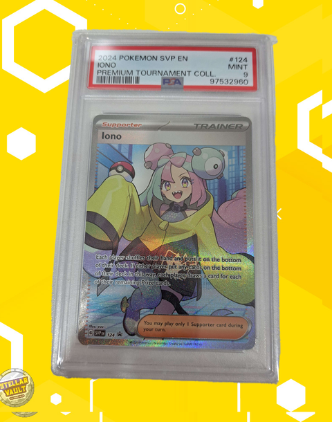 Pokemon Premium Tournament Collection Iono PSA 9 Graded Slab