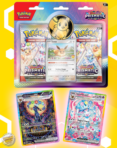 Pokemon Scarlet & Violet Prismatic Evolutions 2-Pack Blister