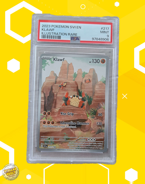 Pokemon Scarlet & Violet Base Klawf Illustration Rare PSA 9 Graded Slab