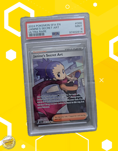 Pokemon Shrouded Fable FA Janine's Secret Art PSA 9 Graded Slab