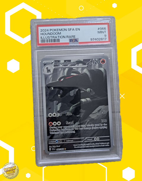 Pokemon Shrouded Fable Houndoom Illustration Rare PSA 9 Graded Slab