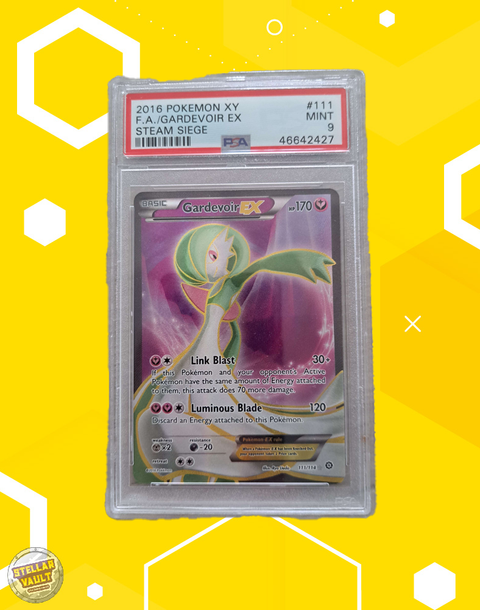 Pokemon Steam Siege FA Gardevoir EX PSA 9 Graded Slab