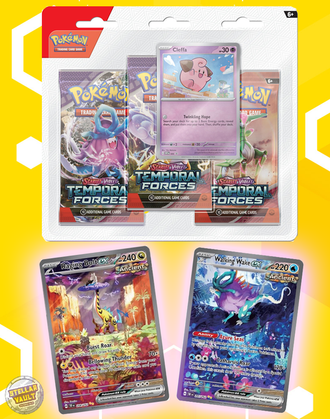 Pokemon Scarlet & Violet Temporal Forces 3-Pack Blister (Cleffa)