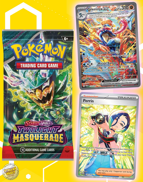 Pokemon Scarlet & Violet Twilight Masquerade Booster Pack Stellar Vault Pokemon Scarlet & Violet Twilight Masquerade Booster Pack Stellar Vault