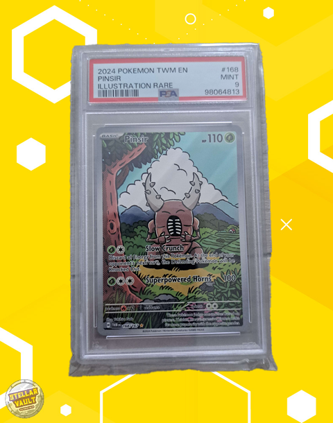 Pokemon Twilight Masquerade Pinsir Illustration Rare PSA 9 Graded Slab