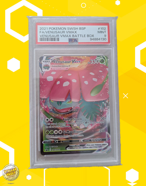 Pokemon Venusaur VMax Battle Box FA PSA 9 Graded Slab