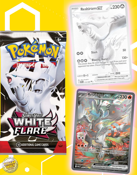 Pokemon Scarlet & Violet White Flare Booster Pack Stellar Vault Pokemon Scarlet & Violet White Flare Booster Pack Stellar Vault