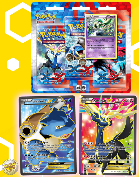 Pokemon XY Base 3-Pack Blister (Gallade)