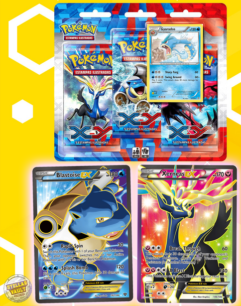 Pokemon XY Base 3-Pack Blister (Gyarados)