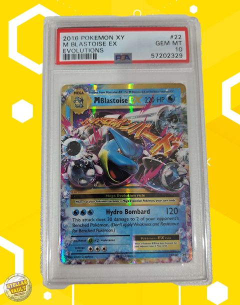 Pokemon XY Evolutions Mega Blastoise EX PSA 10 Graded Slab