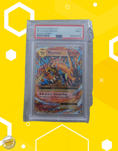 Pokemon XY Evolutions Mega Charizard EX PSA 9 Graded Slab