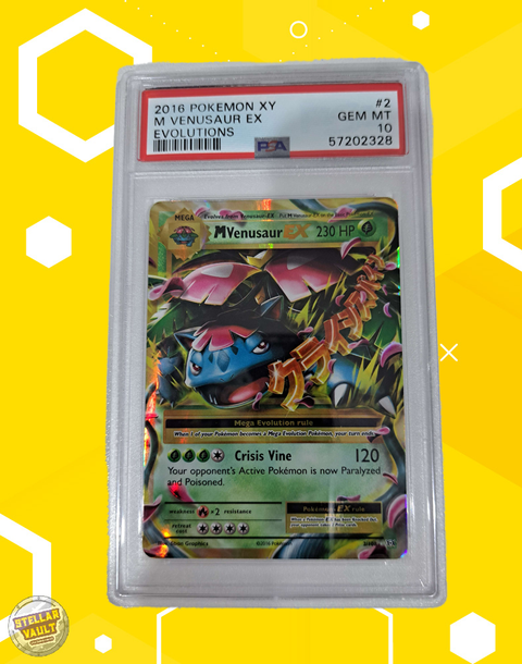 Pokemon XY Evolutions Mega Venusaur EX PSA 10 Graded Slab