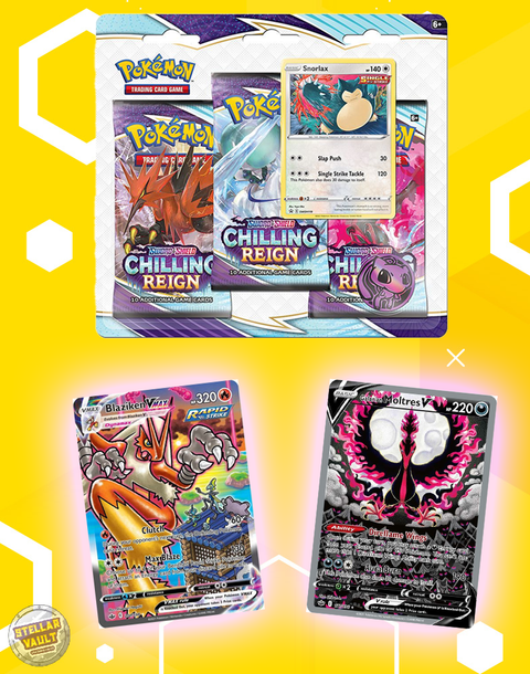 Pokemon Sword & Shield Chilling Reign 3-Pack Blister