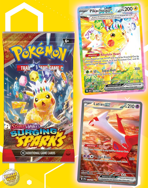 Pokemon Scarlet & Violet Surging Sparks Booster Pack Stellar Vault Pokemon Scarlet & Violet Surging Sparks Booster Pack Stellar Vault