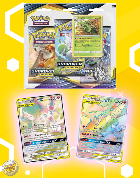 Pokemon Sun & Moon Unbroken Bonds 3-Pack Blister